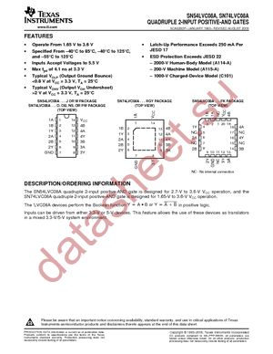 SN74LVC08ADR datasheet  